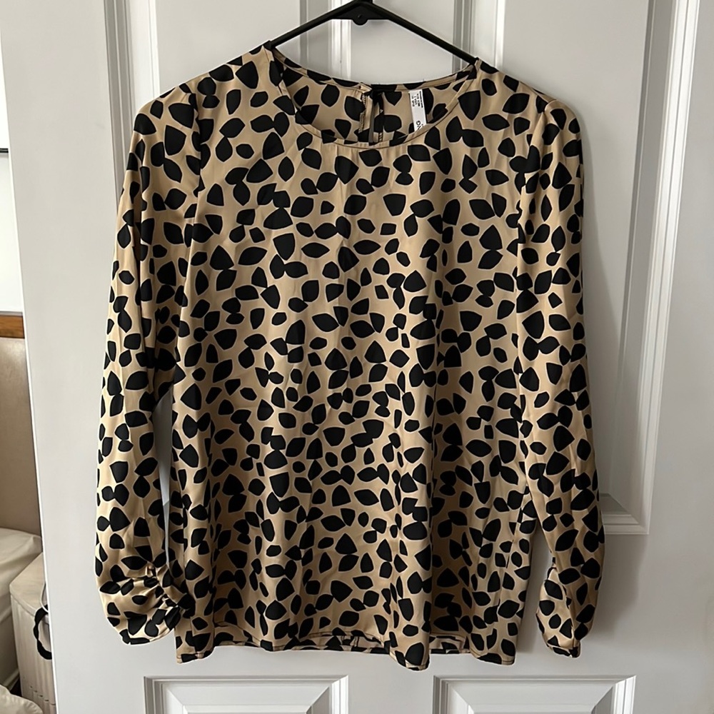 Cheetah Long Sleeve Blouse